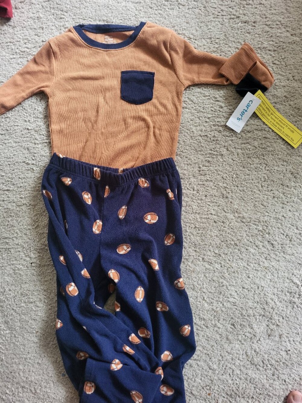 Youth Boys, Carter, Sleepwear Pajama Set Football Theme – 10